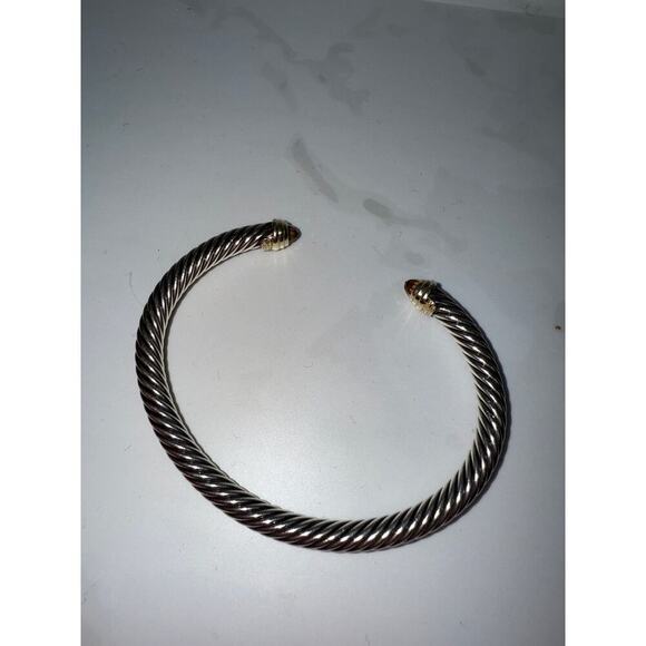 David Sterling Silver with Gold Accents Yurman Bracelet - Picture 5 of 5